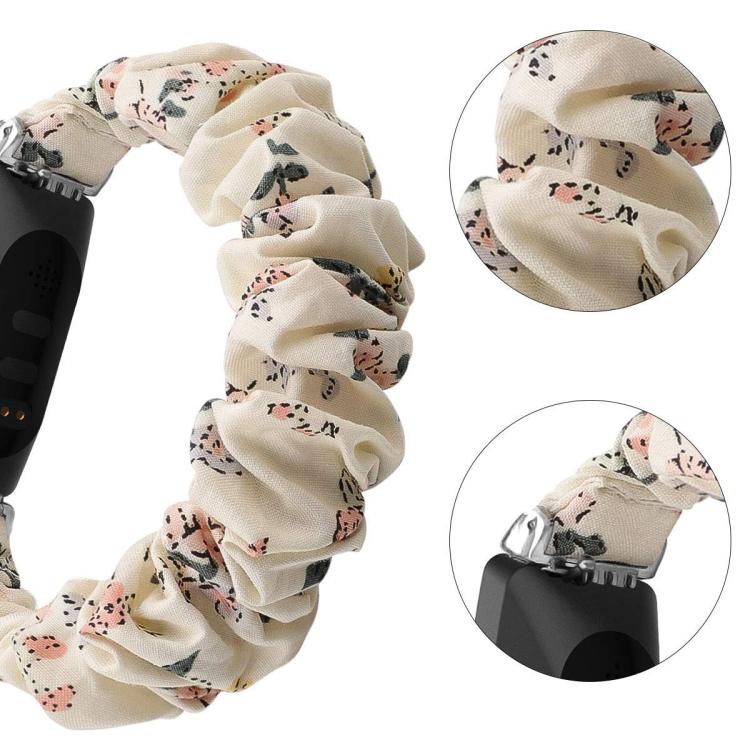 xDfind Polyester Elastic Wreath Watch Band For Fitbit Inspire, Size:L