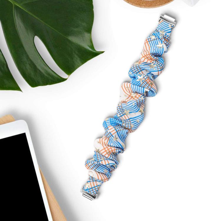 xDfind Polyester Elastic Wreath Watch Band For Fitbit Inspire, Size:L