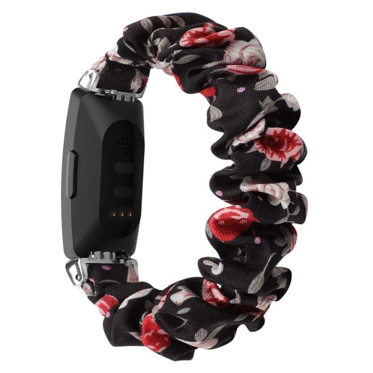xDfind Polyester Elastic Wreath Watch Band For Fitbit Inspire, Size:L