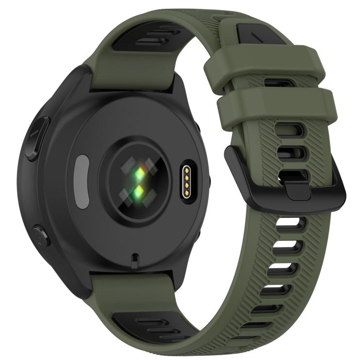 For Garmin Forerunner 965 xDfind Two Color Silicone Watch Band