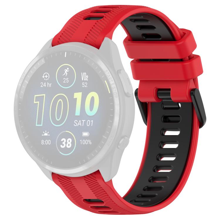 For Garmin Forerunner 965 xDfind Two Color Silicone Watch Band