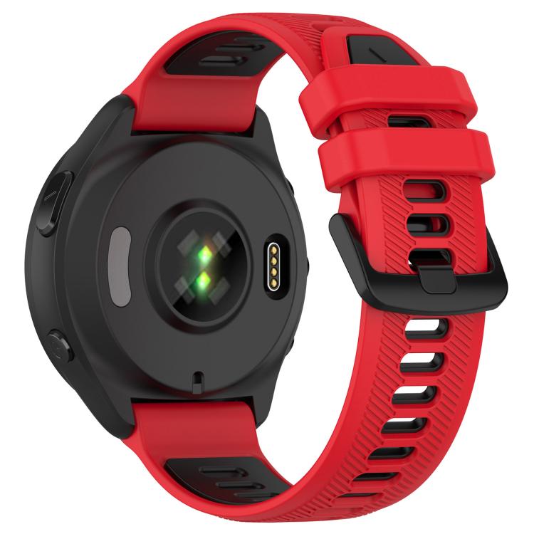 For Garmin Forerunner 965 xDfind Two Color Silicone Watch Band
