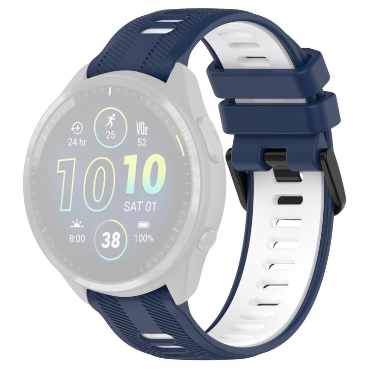 For Garmin Forerunner 965 xDfind Two Color Silicone Watch Band