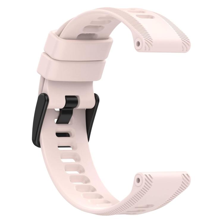 For Garmin Forerunner 955 xDfind Black Buckle Solid Color Silicone Watch Band