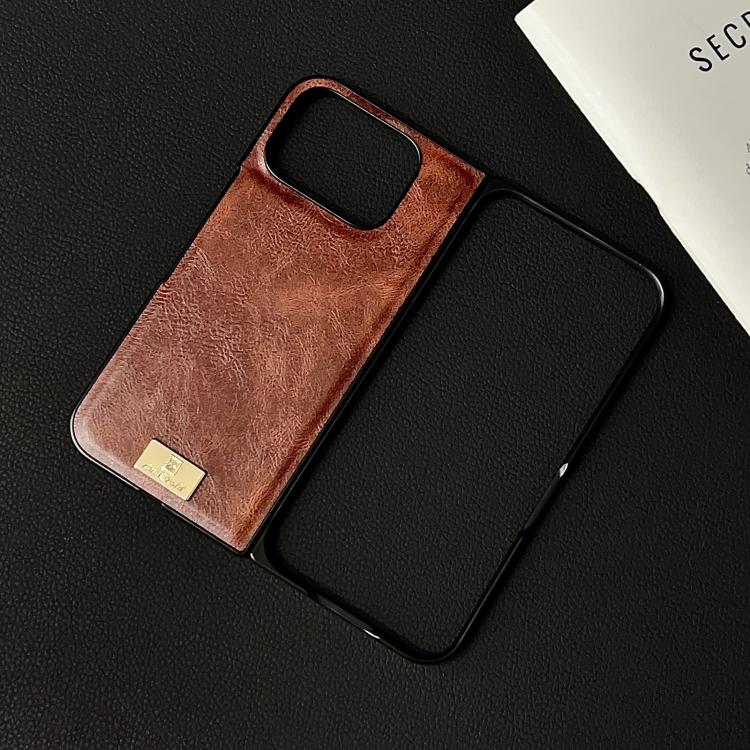 For Google Pixel 10 Pro Fold Crazy Horse Pattern Leather Phone Case
