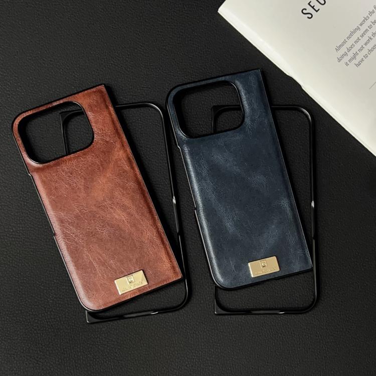 For Google Pixel 10 Pro Fold Crazy Horse Pattern Leather Phone Case