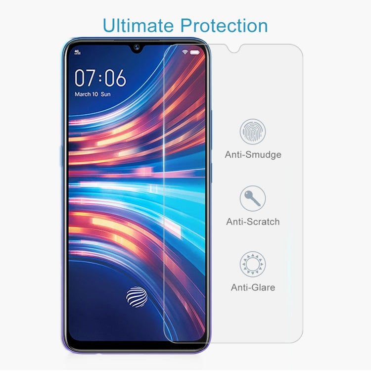 For Vivo Y7s 50 PCS 0.26mm 9H 2.5D Tempered Glass Film