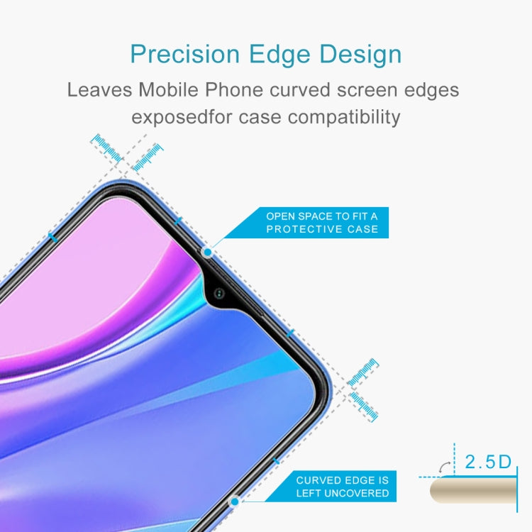 For Xiaomi Redmi 9 (India) 50 PCS 0.26mm 9H 2.5D Tempered Glass Film