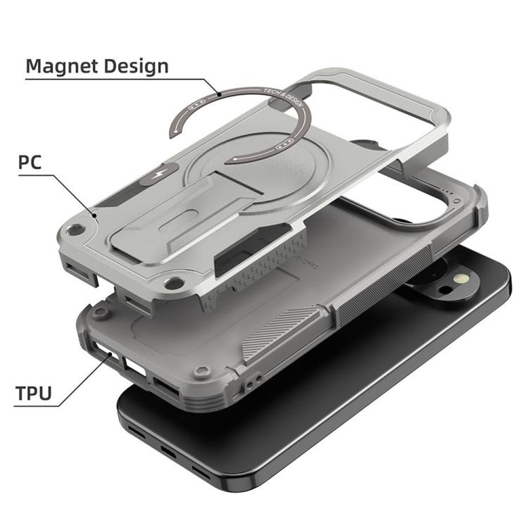 For Google Pixel 10 / 10 Pro / 9 / 9 Pro Armor MagSafe Holder PC Hybrid TPU Phone Case