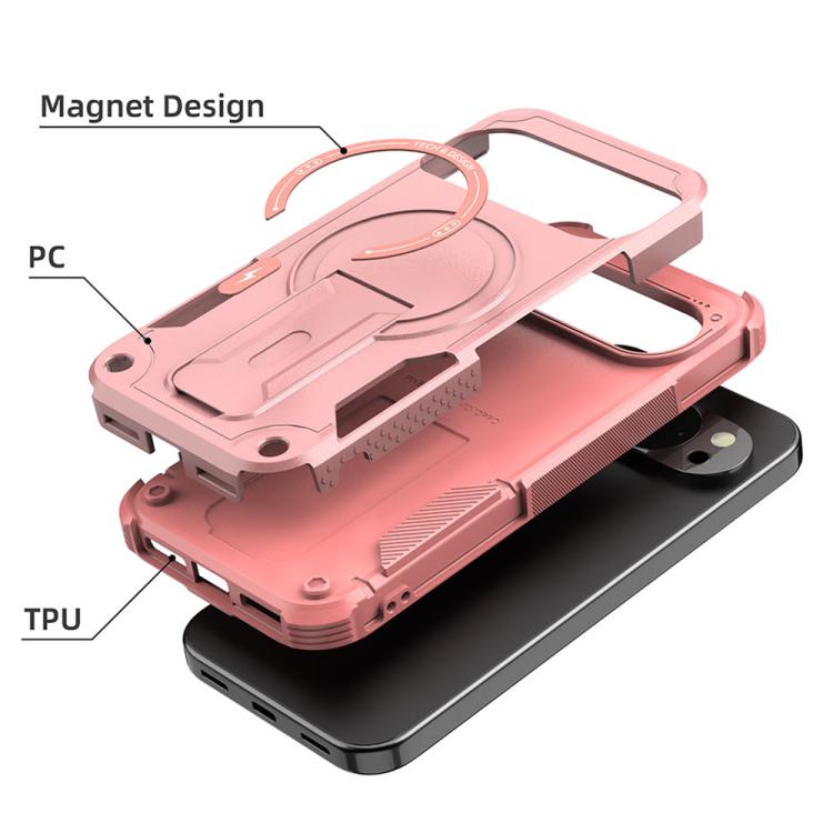 For Google Pixel 10 / 10 Pro / 9 / 9 Pro Armor MagSafe Holder PC Hybrid TPU Phone Case