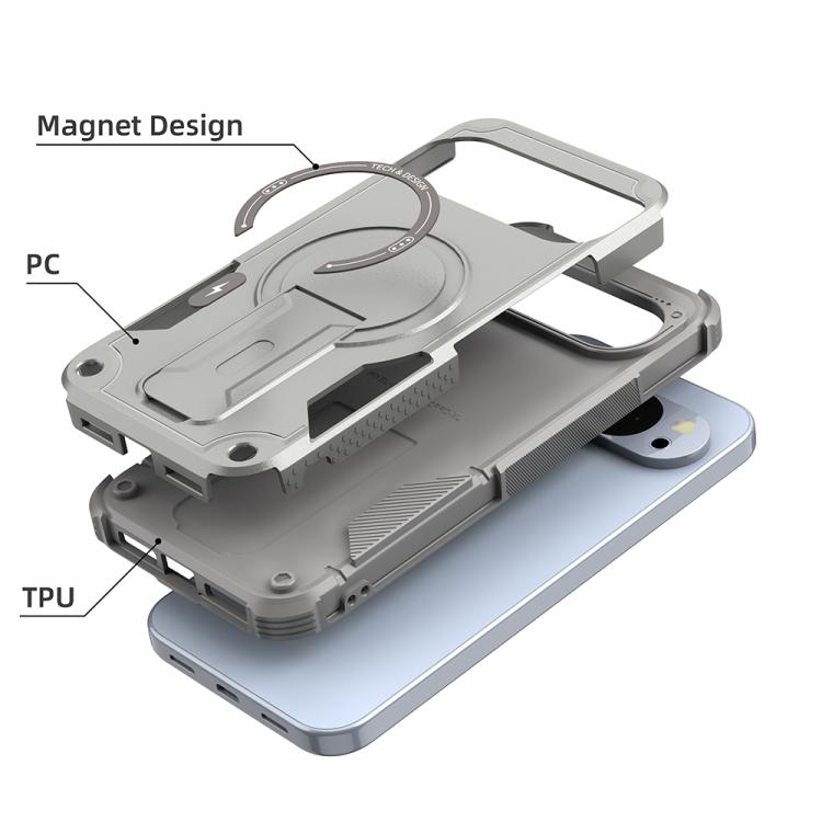 For Google Pixel 9 Pro XL / 10 Pro XL Armor MagSafe Holder PC Hybrid TPU Phone Case