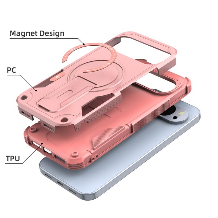 For Google Pixel 9 Pro XL / 10 Pro XL Armor MagSafe Holder PC Hybrid TPU Phone Case