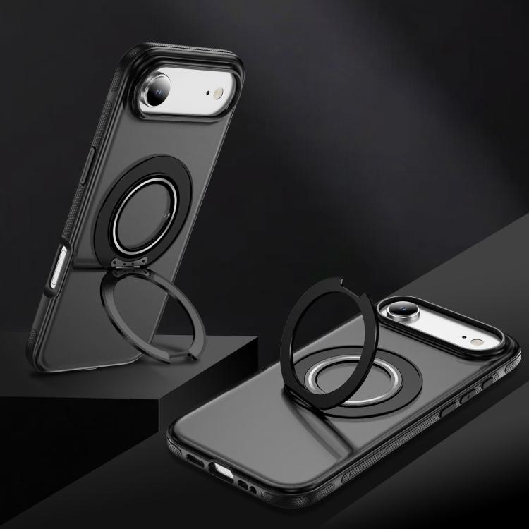 For iPhone Air Skin Feel Translucent PC Gear Holder C MagSafe Phone Case