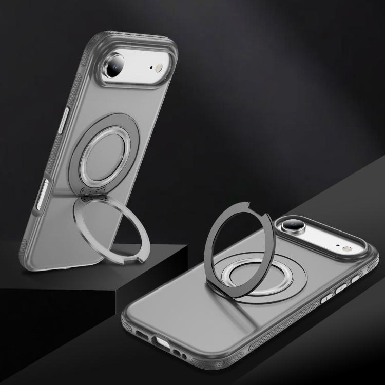 For iPhone Air Skin Feel Translucent PC Gear Holder C MagSafe Phone Case