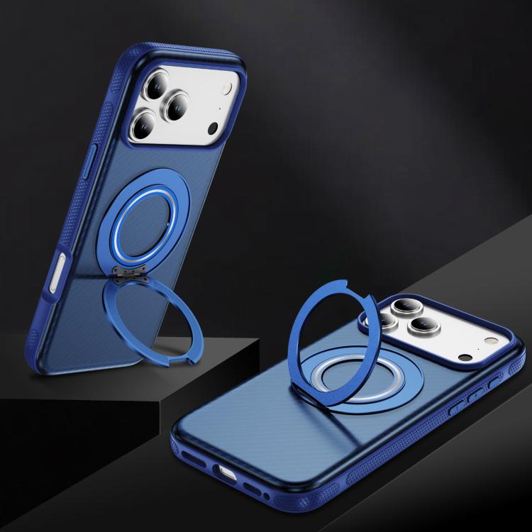 For iPhone 17 Pro Carbon Fiber Gear Holder C Type MagSafe Phone Case