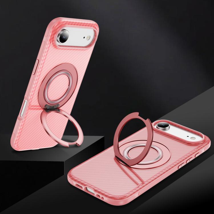 For iPhone Air Carbon Fiber Gear Holder C Type MagSafe Phone Case