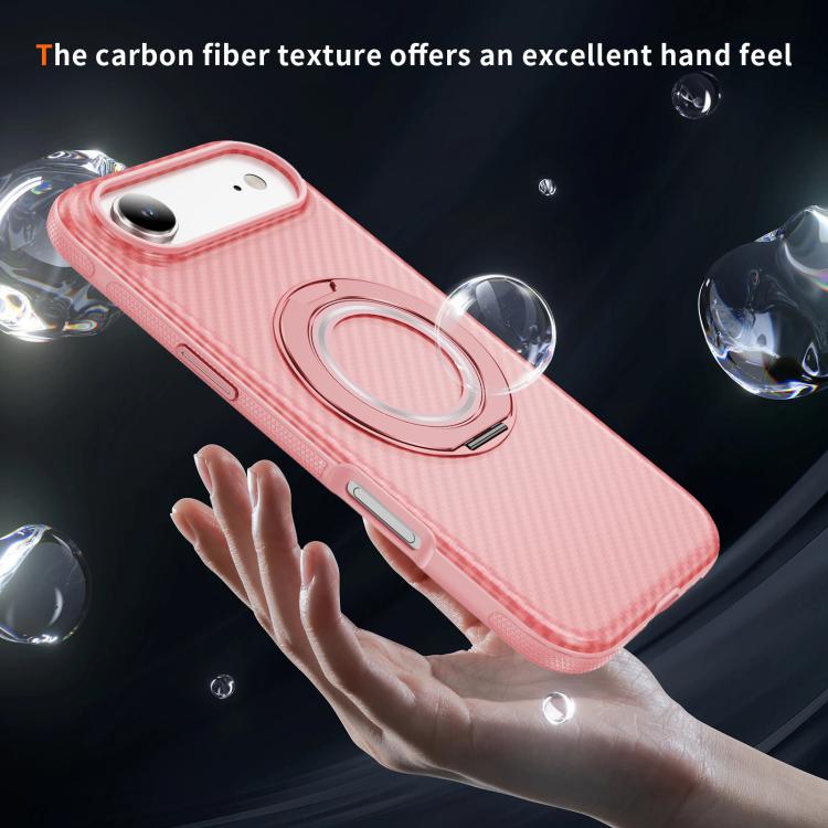 For iPhone Air Carbon Fiber Gear Holder C Type MagSafe Phone Case