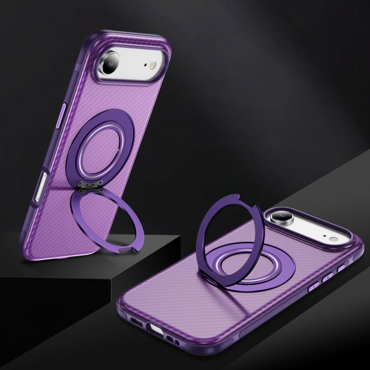 For iPhone Air Carbon Fiber Gear Holder C Type MagSafe Phone Case