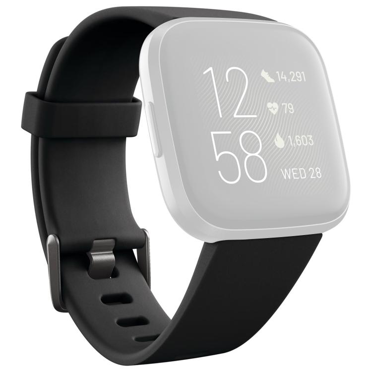 xDfind Solid Color Silicone Watch Band For Fitbit Versa 2, Size:L