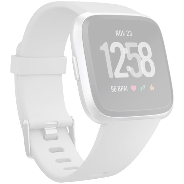 xDfind Solid Color Silicone Watch Band For Fitbit Versa 2, Size:L