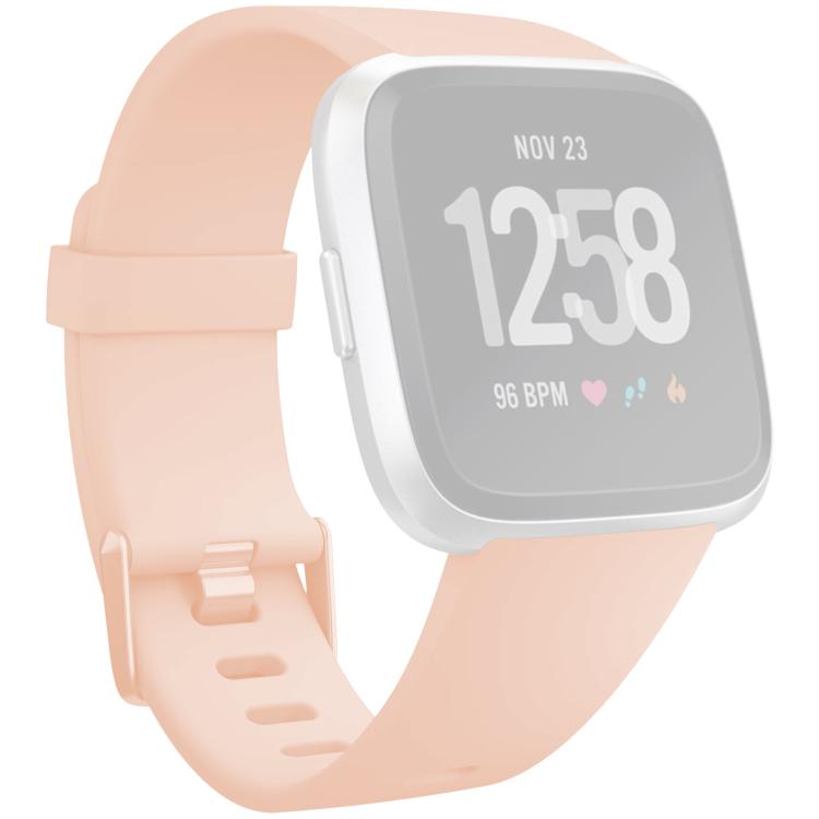 xDfind Solid Color Silicone Watch Band For Fitbit Versa 2, Size:L