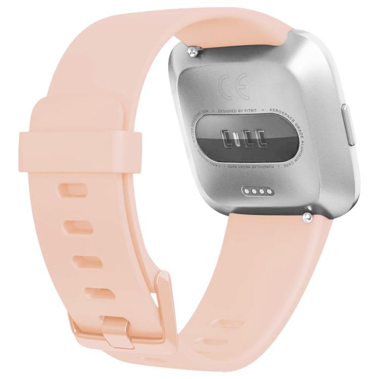 xDfind Solid Color Silicone Watch Band For Fitbit Versa 2, Size:L