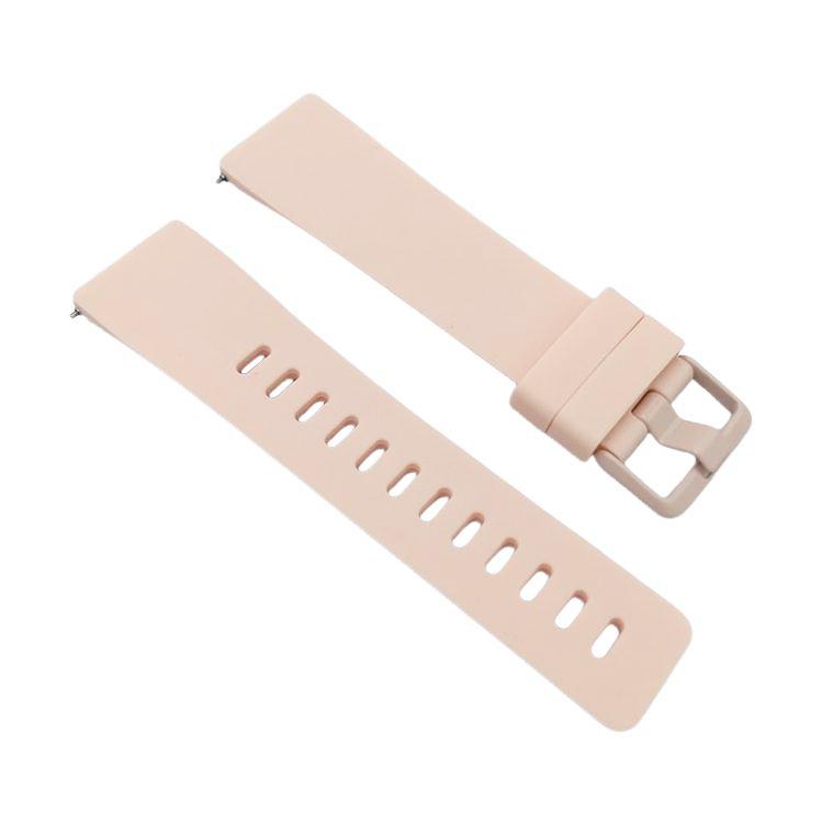 xDfind Solid Color Silicone Watch Band For Fitbit Versa 2, Size:L