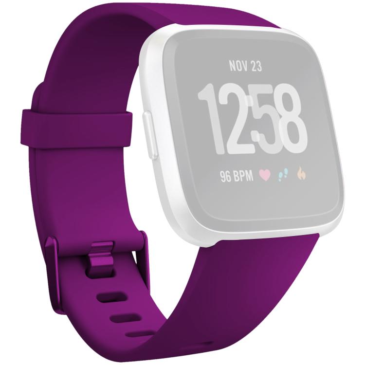 xDfind Solid Color Silicone Watch Band For Fitbit Versa 2, Size:L