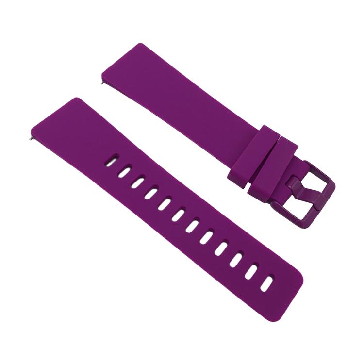 xDfind Solid Color Silicone Watch Band For Fitbit Versa 2, Size:L