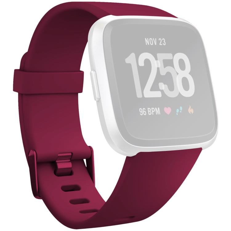 xDfind Solid Color Silicone Watch Band For Fitbit Versa 2, Size:L