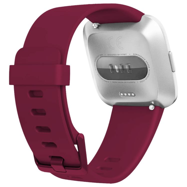 xDfind Solid Color Silicone Watch Band For Fitbit Versa 2, Size:L