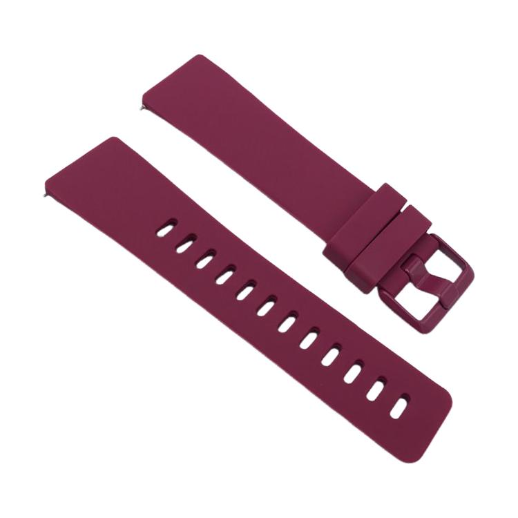 xDfind Solid Color Silicone Watch Band For Fitbit Versa 2, Size:L