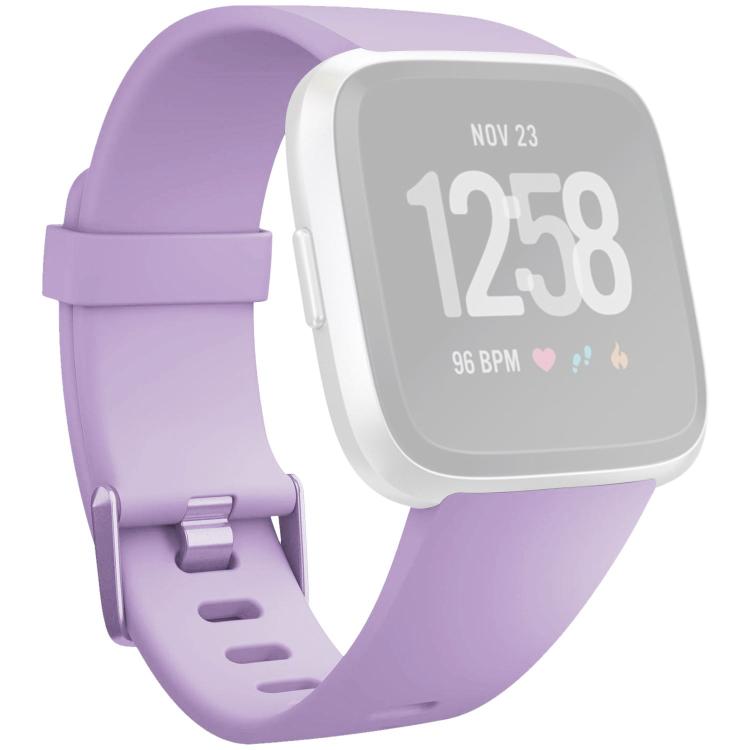 xDfind Solid Color Silicone Watch Band For Fitbit Versa 2, Size:L