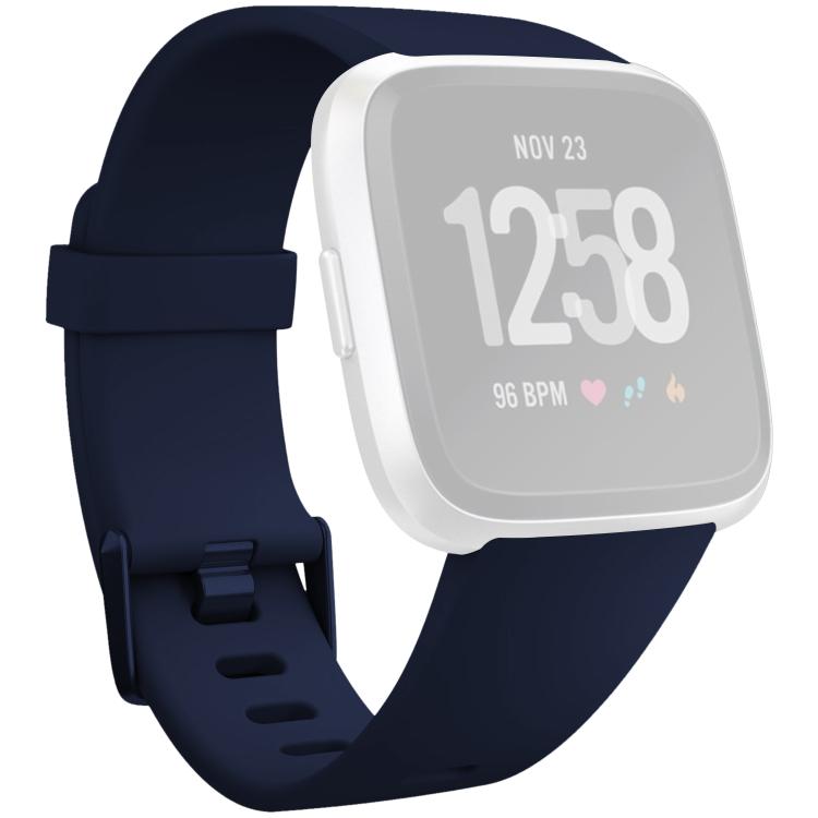 xDfind Solid Color Silicone Watch Band For Fitbit Versa 2, Size:L