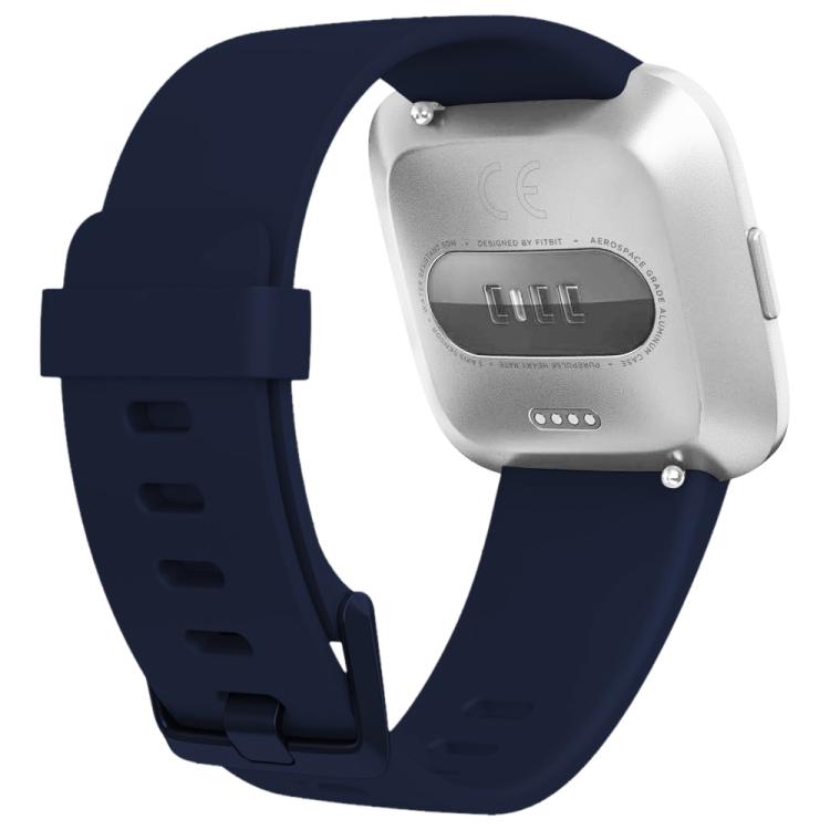 xDfind Solid Color Silicone Watch Band For Fitbit Versa 2, Size:L