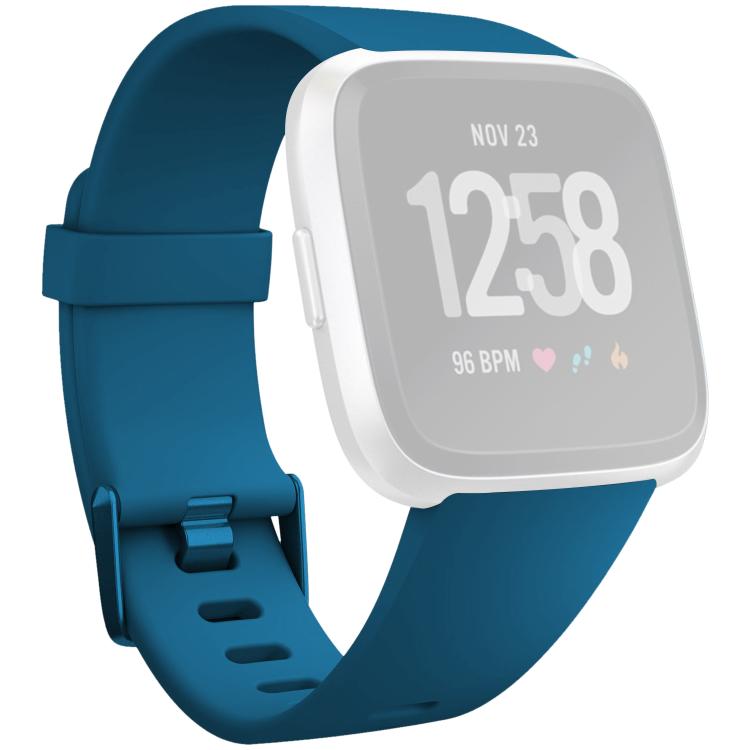 xDfind Solid Color Silicone Watch Band For Fitbit Versa 2, Size:L