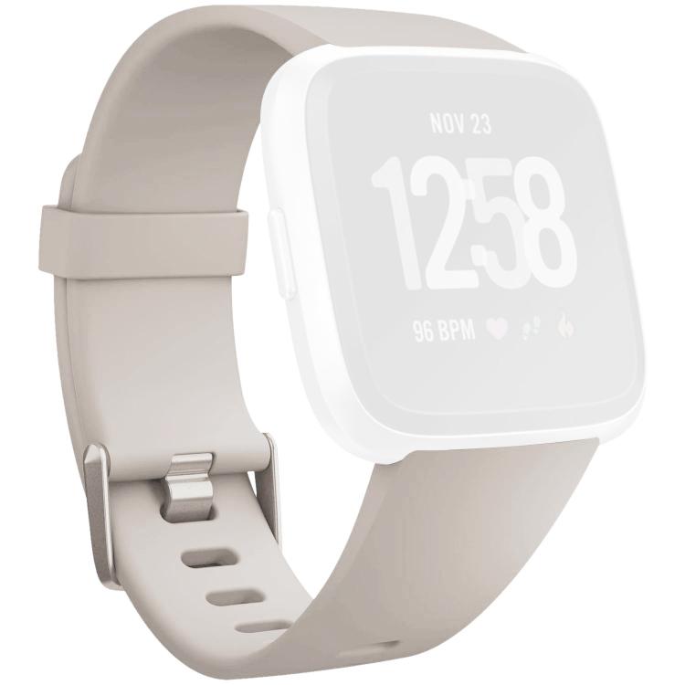 xDfind Solid Color Silicone Watch Band For Fitbit Versa 2, Size:L