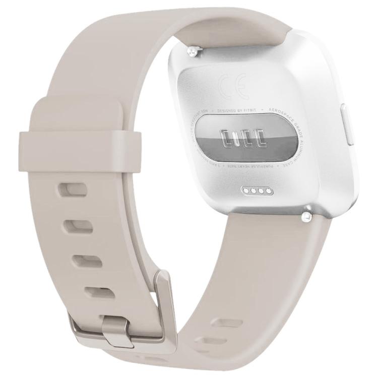 xDfind Solid Color Silicone Watch Band For Fitbit Versa 2, Size:L