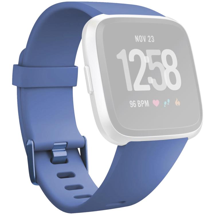 xDfind Solid Color Silicone Watch Band For Fitbit Versa 2, Size:L