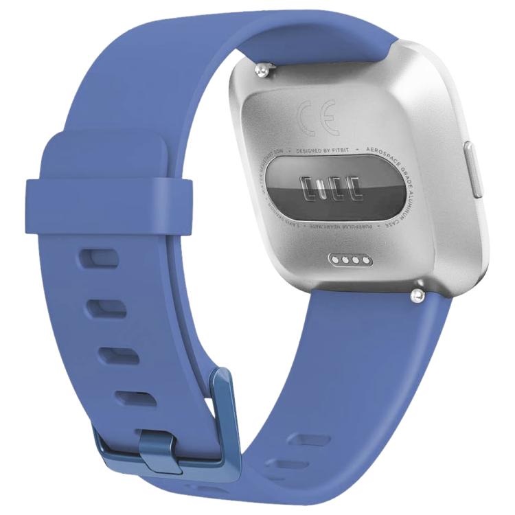 xDfind Solid Color Silicone Watch Band For Fitbit Versa 2, Size:L