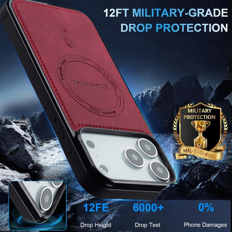 For iPhone 17 Pro LC.IMEEKE L6 Series MagSafe Magnetic Phone Case
