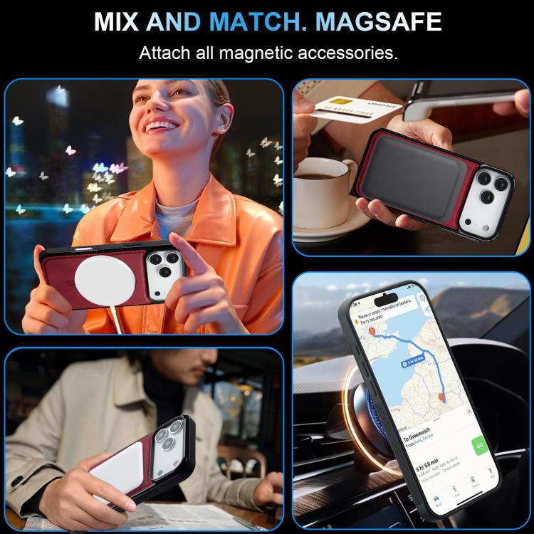 For iPhone 17 Pro LC.IMEEKE L6 Series MagSafe Magnetic Phone Case