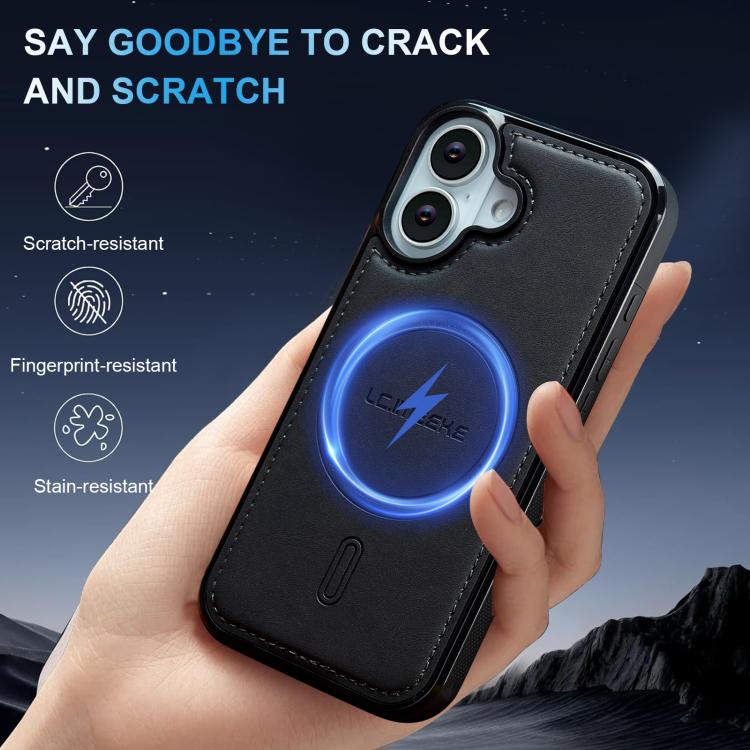 For iPhone 16 Plus LC.IMEEKE L6 Series MagSafe Magnetic Phone Case