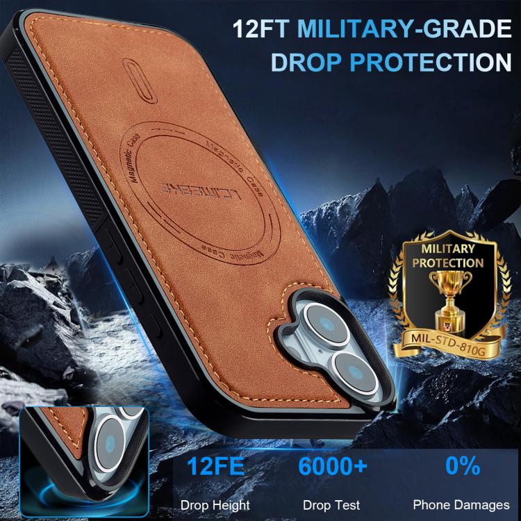 For iPhone 16 Plus LC.IMEEKE L6 Series MagSafe Magnetic Phone Case