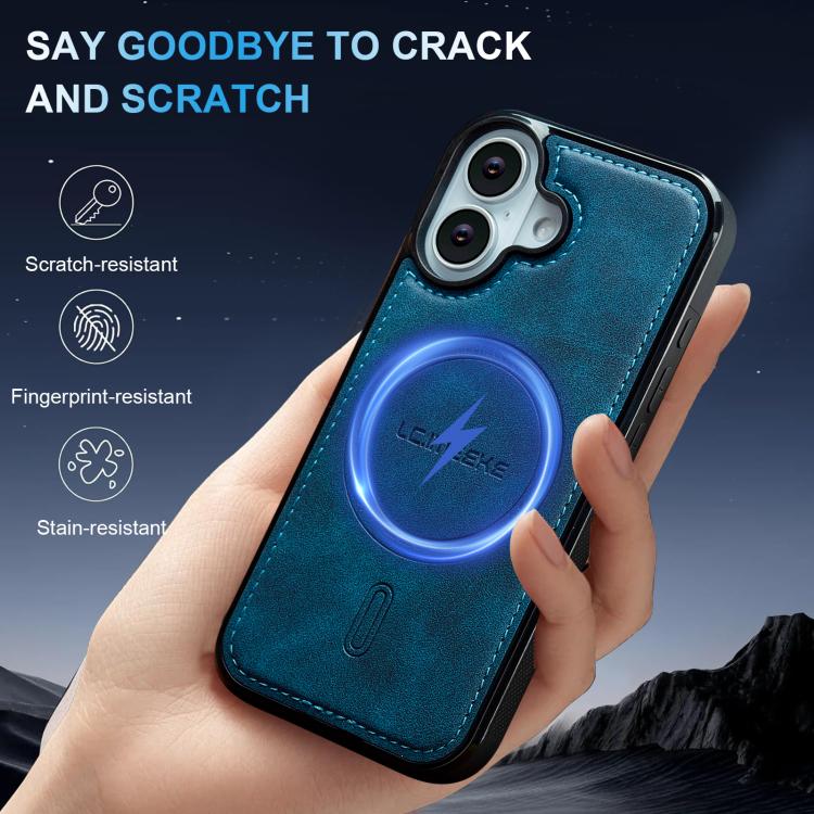 For iPhone 16 Plus LC.IMEEKE L6 Series MagSafe Magnetic Phone Case