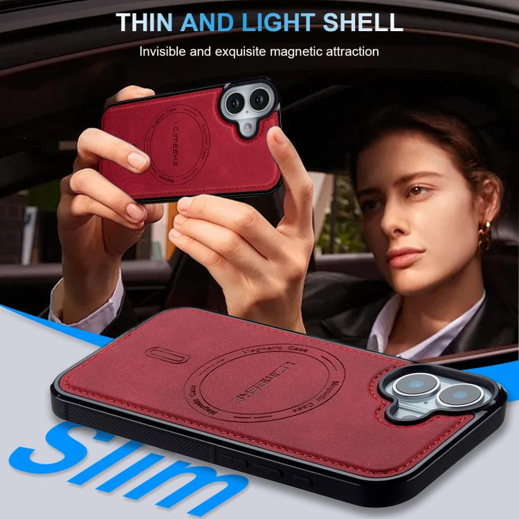 For iPhone 16 Plus LC.IMEEKE L6 Series MagSafe Magnetic Phone Case