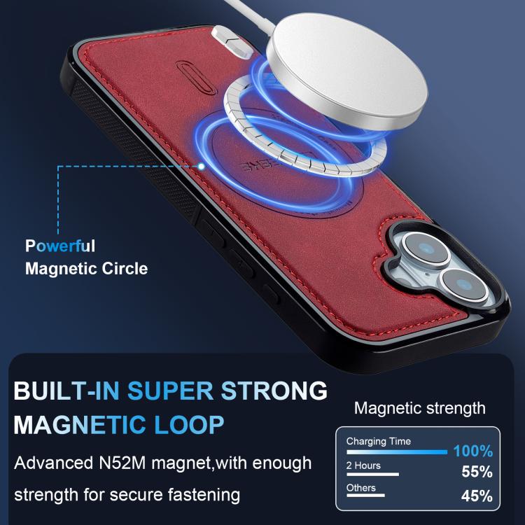 For iPhone 16 Plus LC.IMEEKE L6 Series MagSafe Magnetic Phone Case