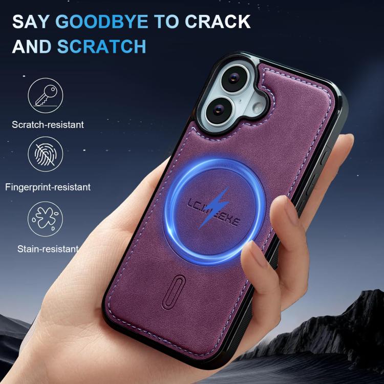 For iPhone 16 LC.IMEEKE L6 Series MagSafe Magnetic Phone Case