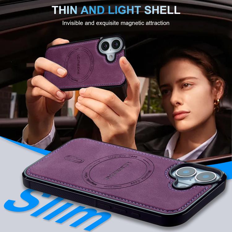 For iPhone 16 LC.IMEEKE L6 Series MagSafe Magnetic Phone Case