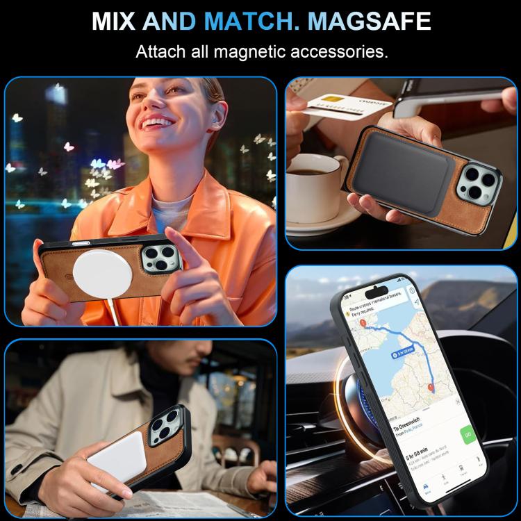 For iPhone 15 Pro Max LC.IMEEKE L6 Series MagSafe Magnetic Phone Case